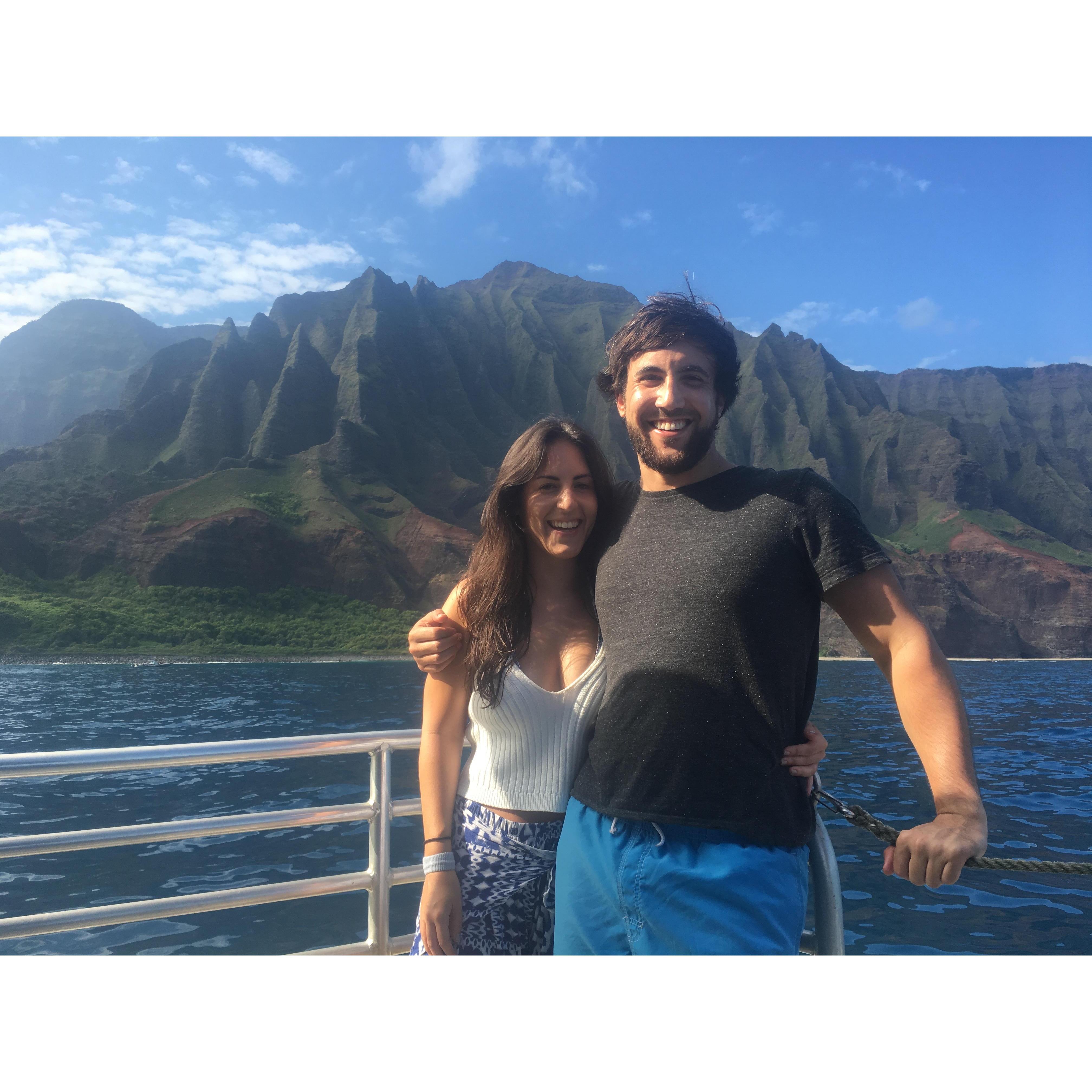 Na Pali cruise in Kauai!