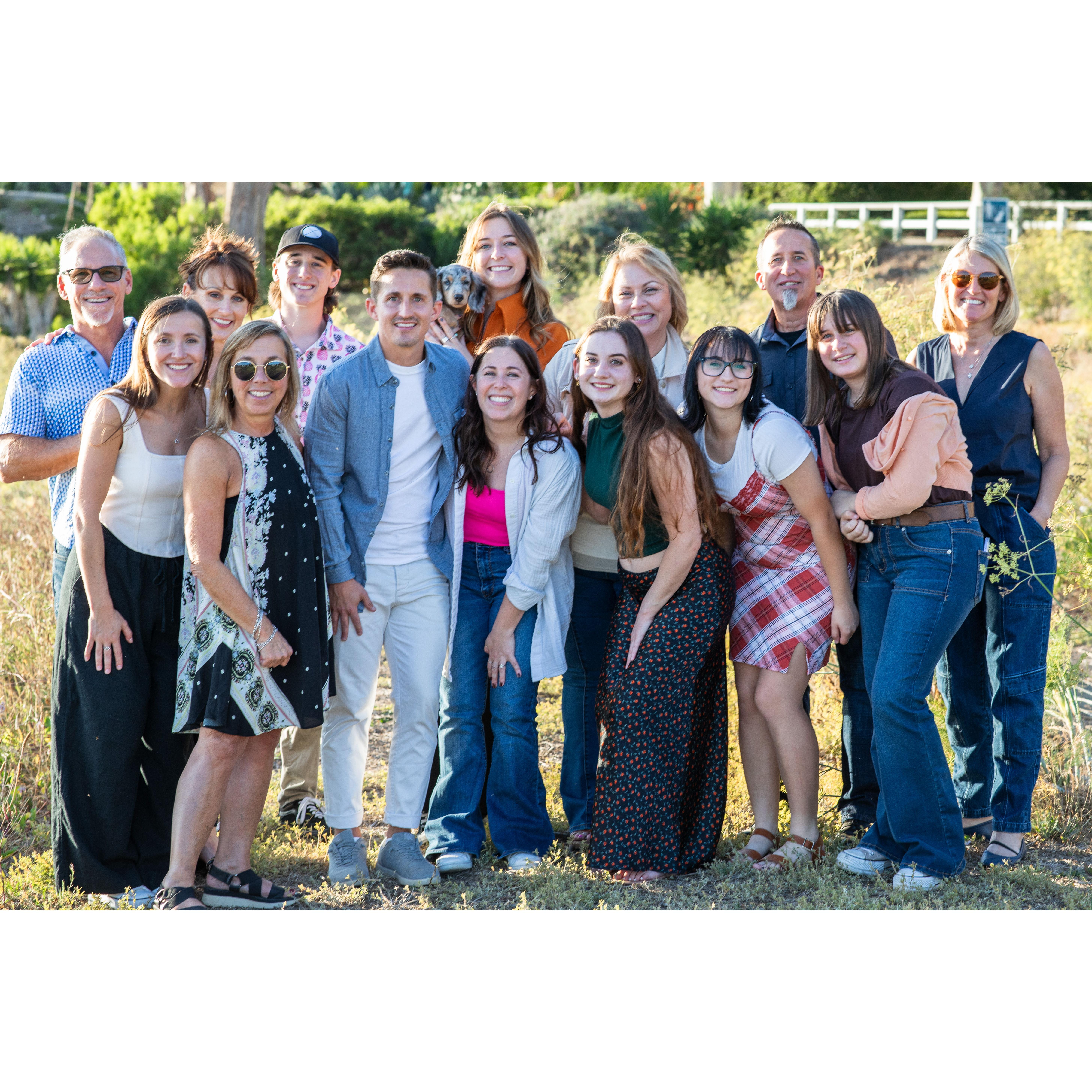 Thankful for our families! Especially because in 1 photo we all look normal size!