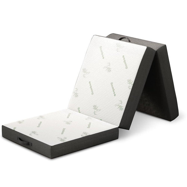 Cozzzi Trifold Foldable Mattress for Floor and Traveling with Removable Cover - Lightweight and Portable Foldable Mattress for Adults & Kids - Compact and Easy to Storage (75in x 25in x 4in)