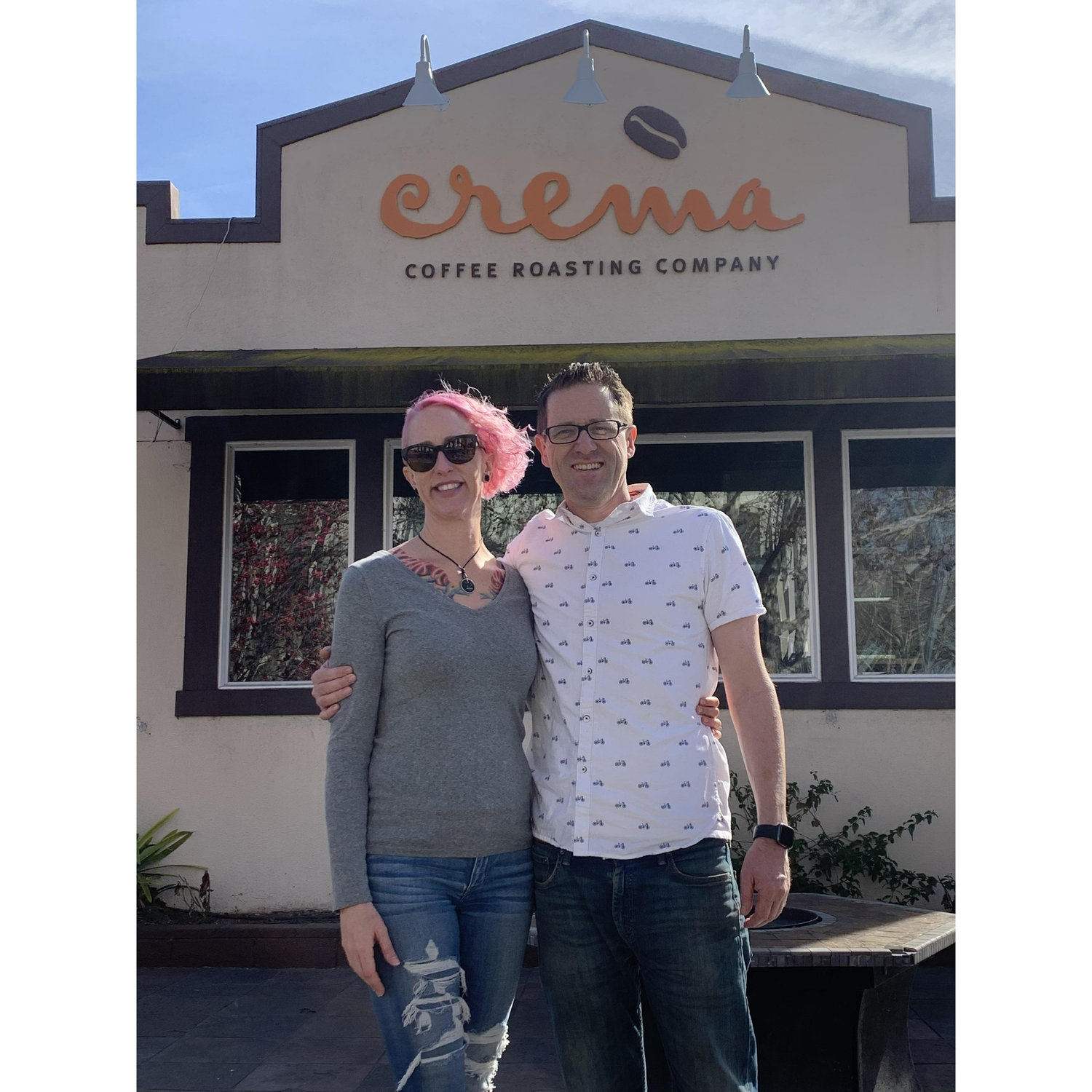 Crema Coffee Roasting Co. where we had our first date on October 15, 2012.