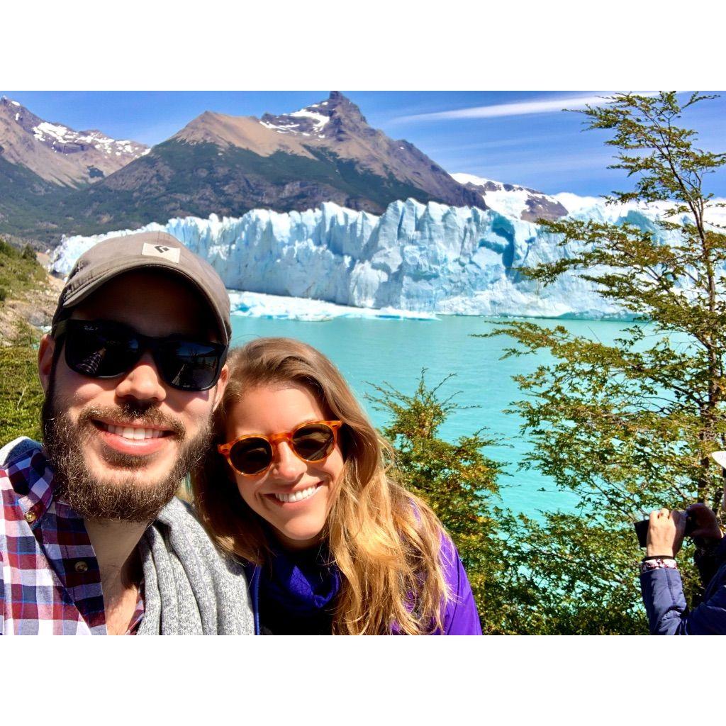 Icebergs in Argentina. But mostly Mike's beard.