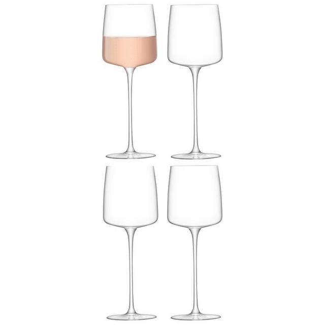 Metropolitan 12oz Wine Glass, Clear, Set of 4