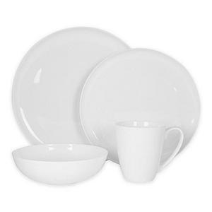 Nevaeh White by Fitz and Floyd - Nevaeh White® by Fitz and Floyd® 4-Piece Coupe Place Setting