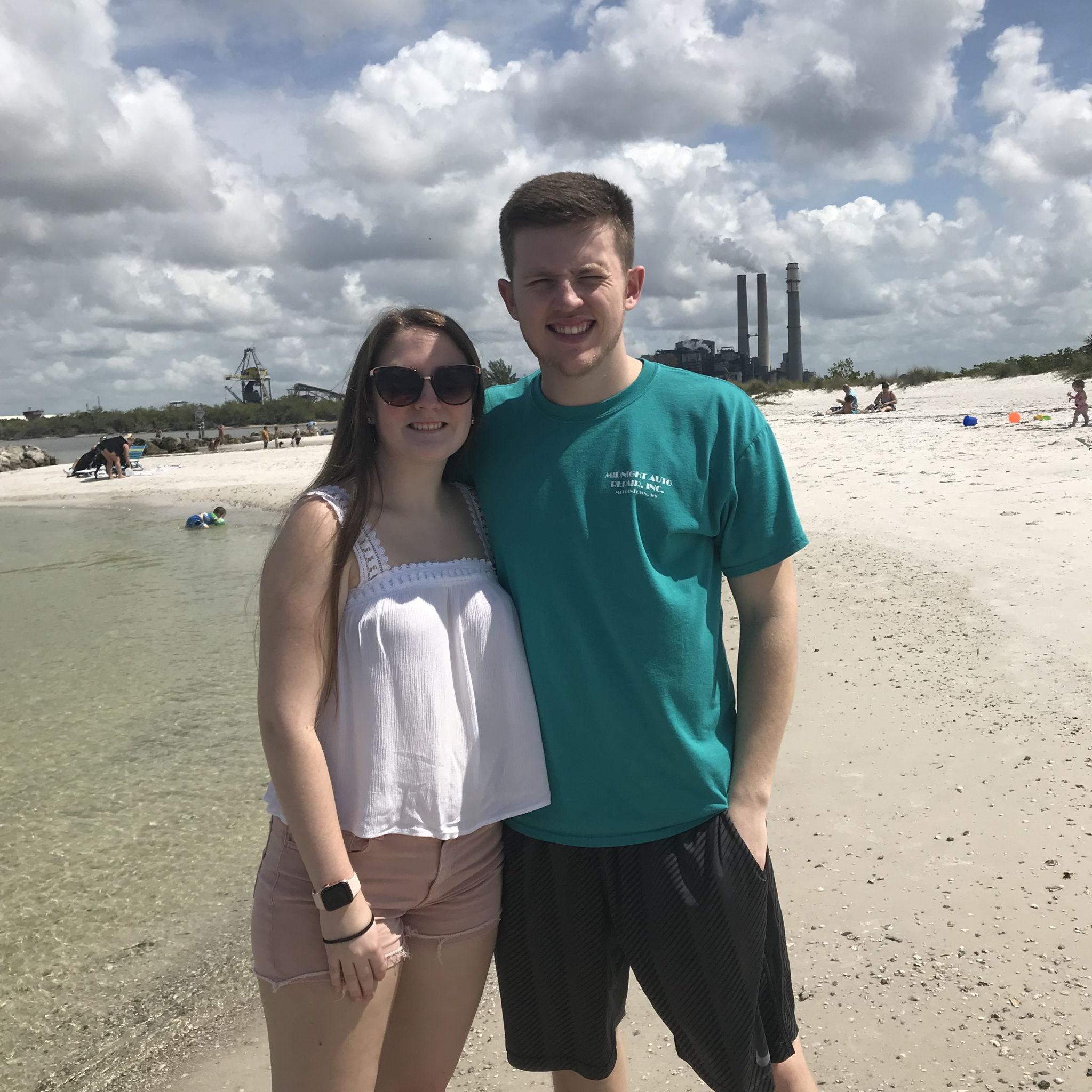 Adam's first ever time on an airplane was on a trip to visit Grams and Pappy with me in Florida!