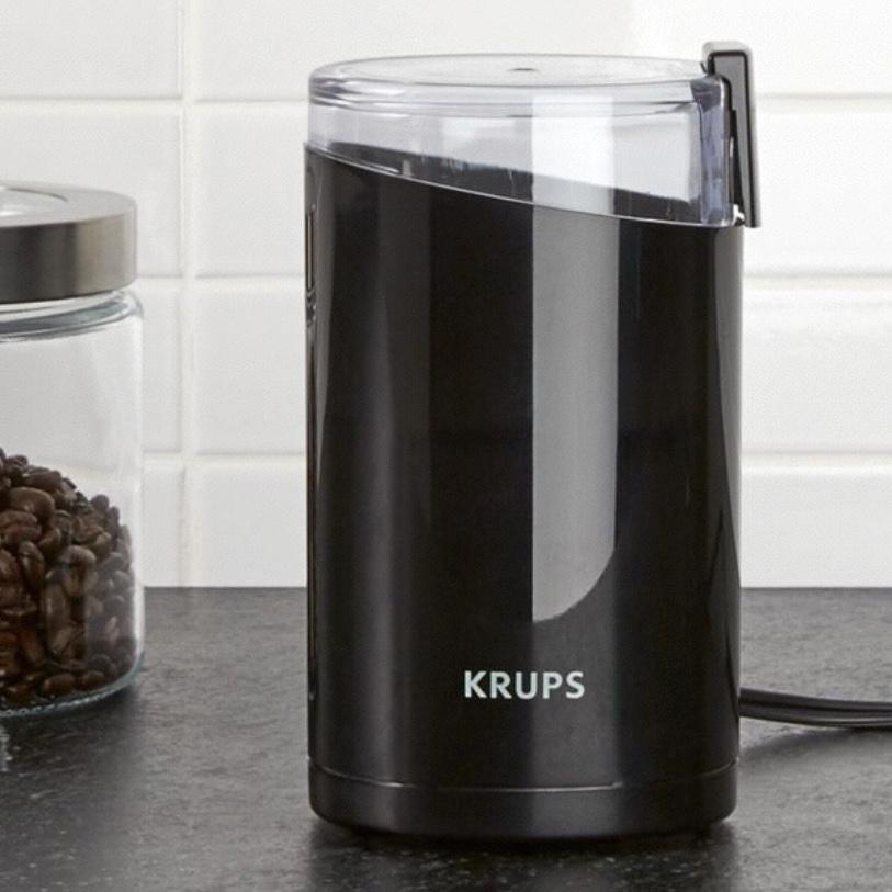 KRUPS Precision Electric Coffee Grinders: 3 oz Capacity, 200W Motor, Stainless Steel Blades for Uniform Grinding of Coffee Beans, Herbs, Nuts, and Spice Grinder (Black)