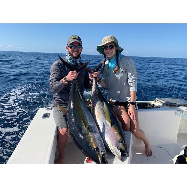 We smoked these Yellowfin Tuna in the first 10 minutes of fishing in Costa Rica. Dec '18