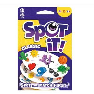 Asmodee Spot It! Classic Card Game (2024 Refresh) - Pocket Eco Edition, 5-in-1 Visual Perception Game for Quick Reflexes and Family Fun, Ages 6+, 2-8 Players, 10 Minute Playtime