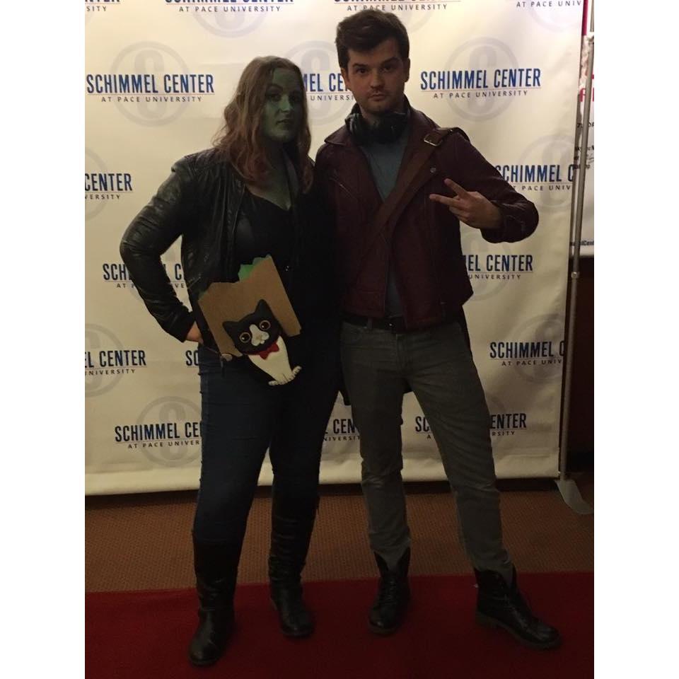 Halloween 2017, NYC, Gamora and Star Lord from Guardians of the Galaxy.