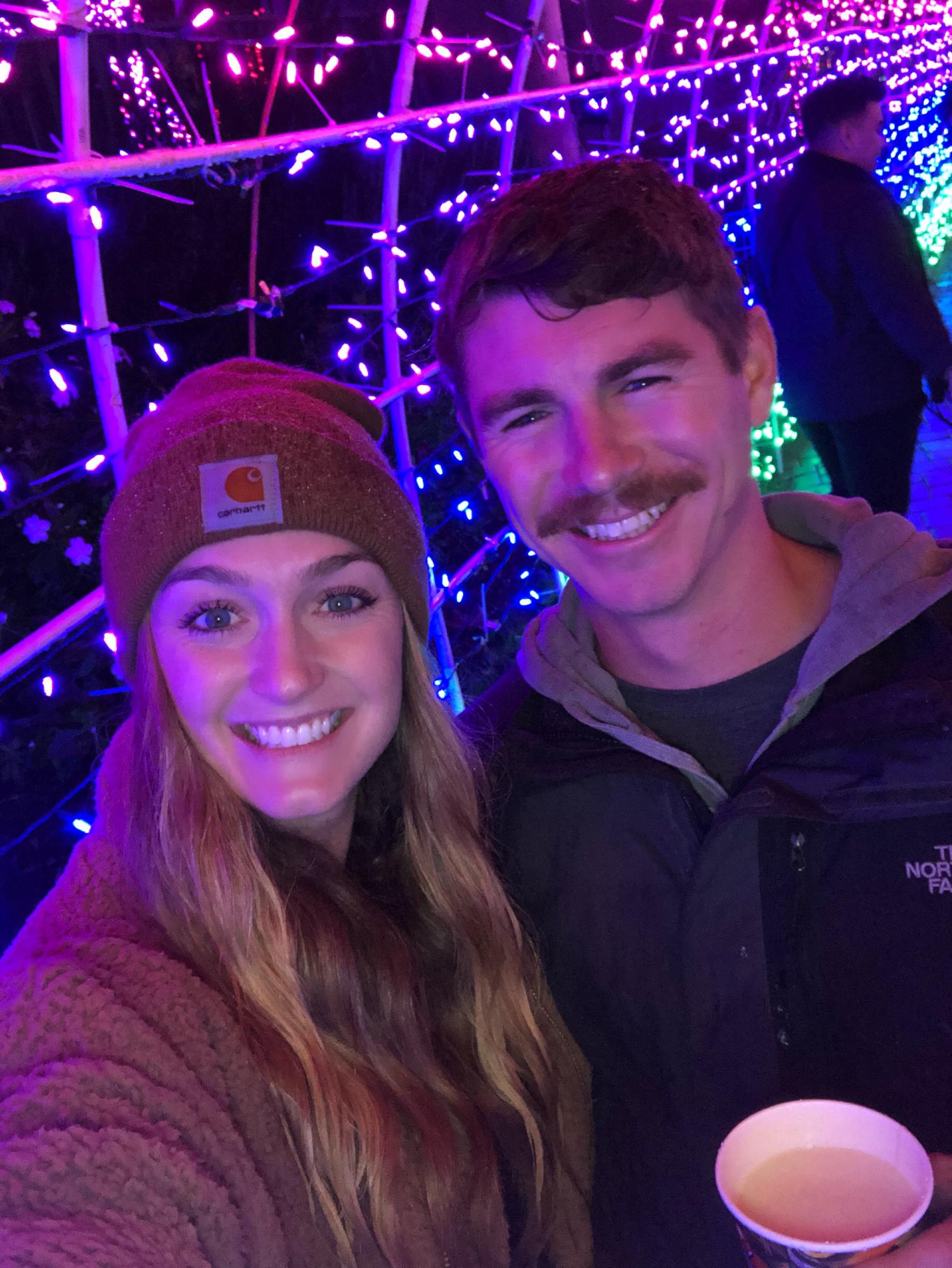 One of our first dates to the Cambria Christmas Market