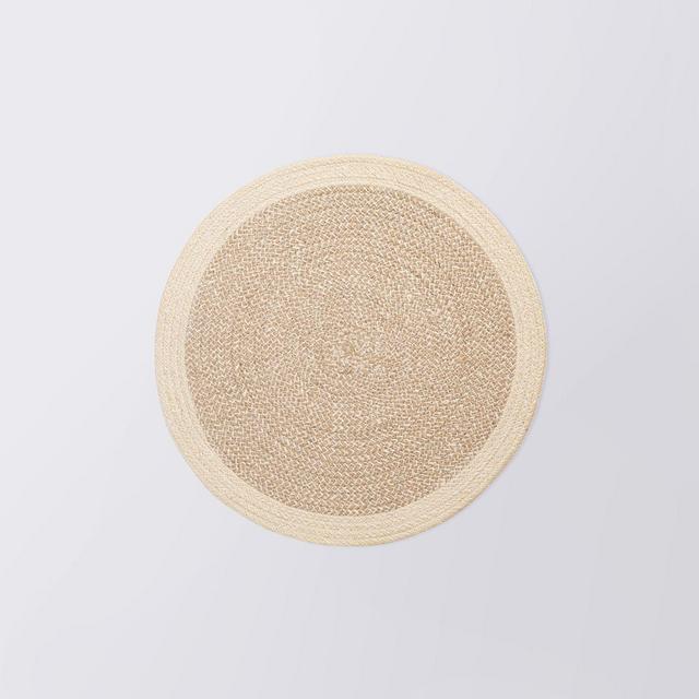 Cotton & Jute Woven Natural Placemats (Set of 4)