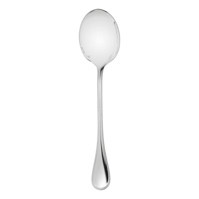 Silver-Plated Salad Serving Spoon Perles