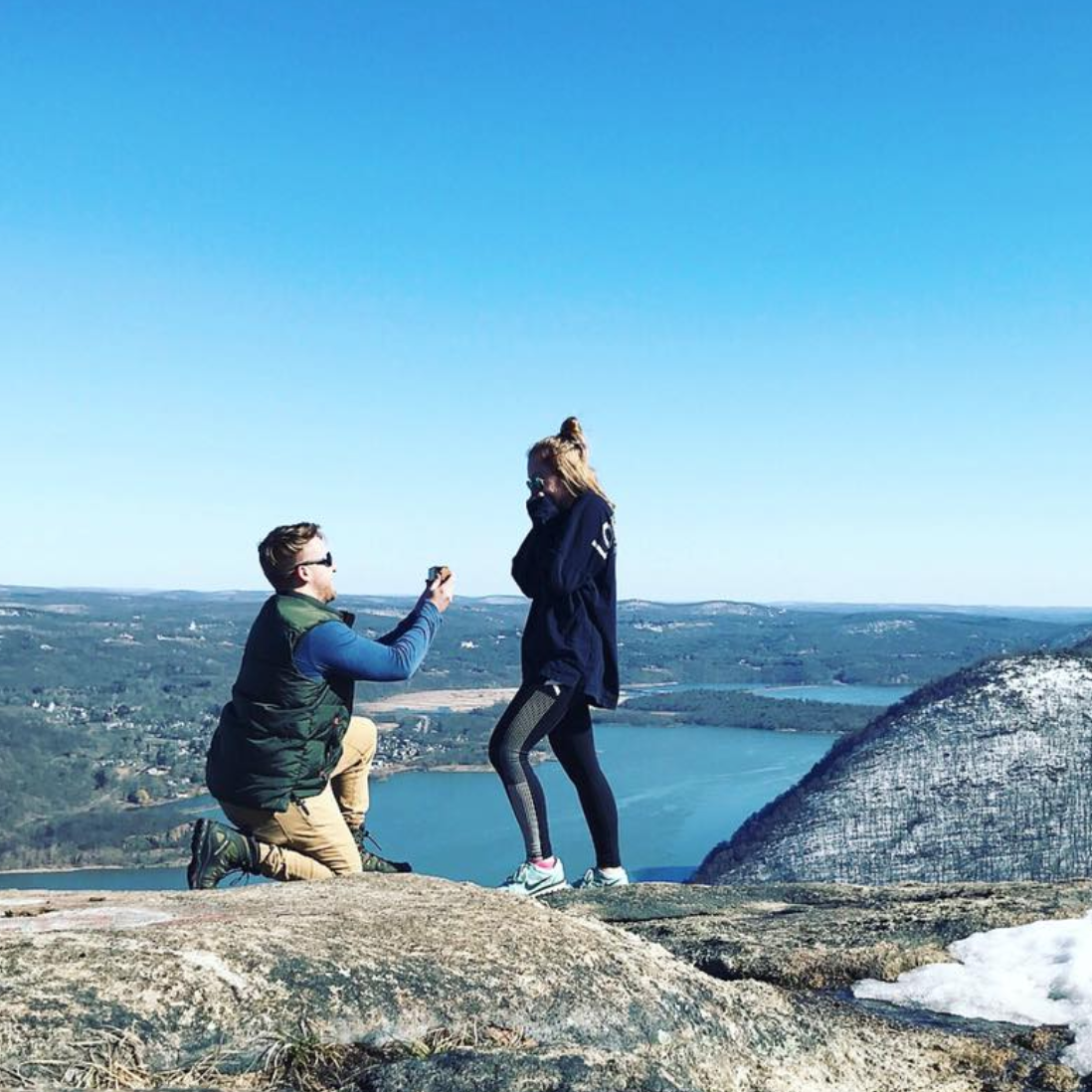 March 26th, 2018- SHE SAID YES on Storm King Mountain!