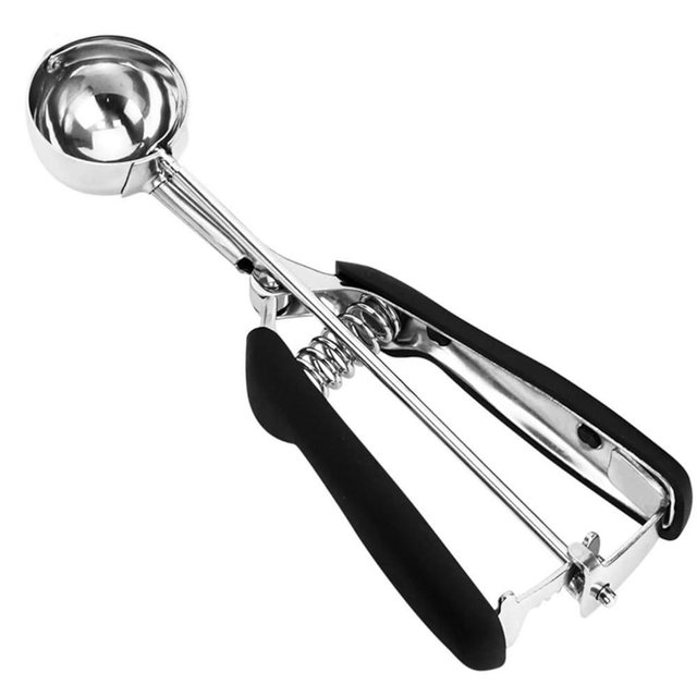 Ice Cream Scoop, 18/8 Stainless Steel Cookie Scoop, Cookie Scoops for Baking, 1.5 Tbsp/ 23ml/ 0.7 oz Cookie Dough Scoop, Ice Cream Scooper with Trigger Release, Cookie Scooper for Baking