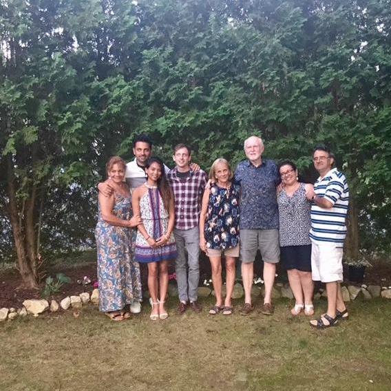 The Santos and Cryan families together in Rhode Island, July 2017