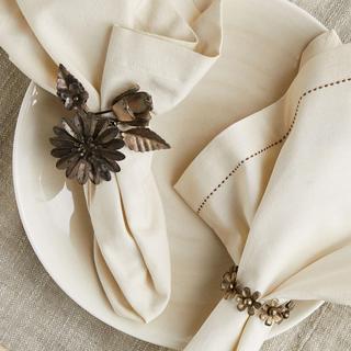 Flower Napkin Ring, Set of 8