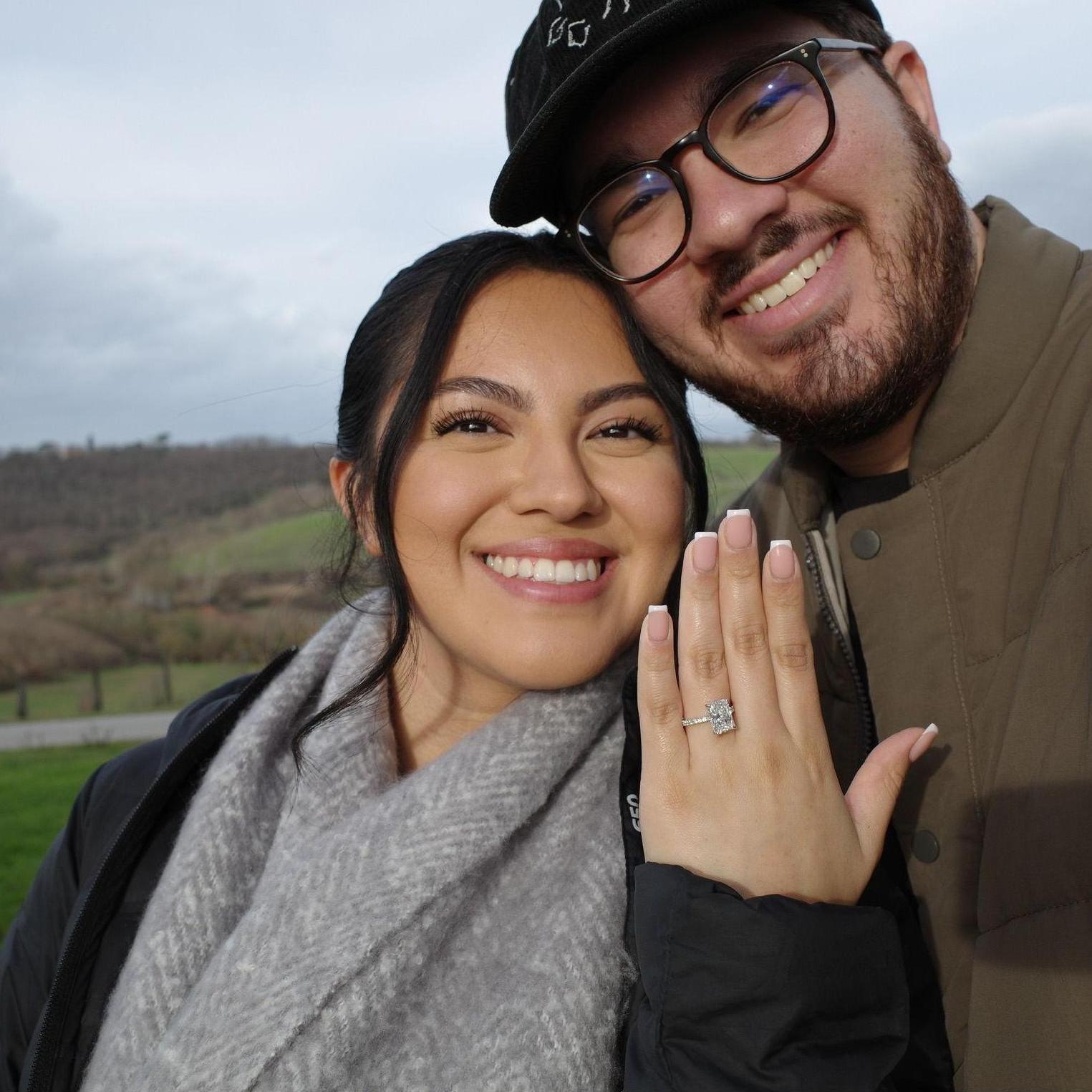 The best day of our lives! Jack's picture-perfect proposal in Tuscany was the highlight of our trip. Many people don't know that it started raining as he got down on one knee!