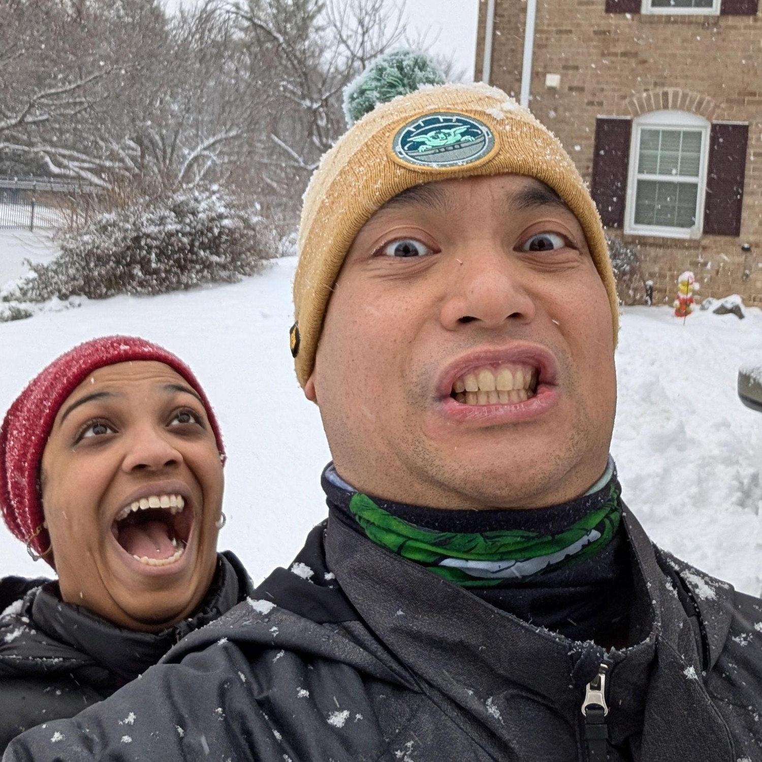 First snow storm at our house