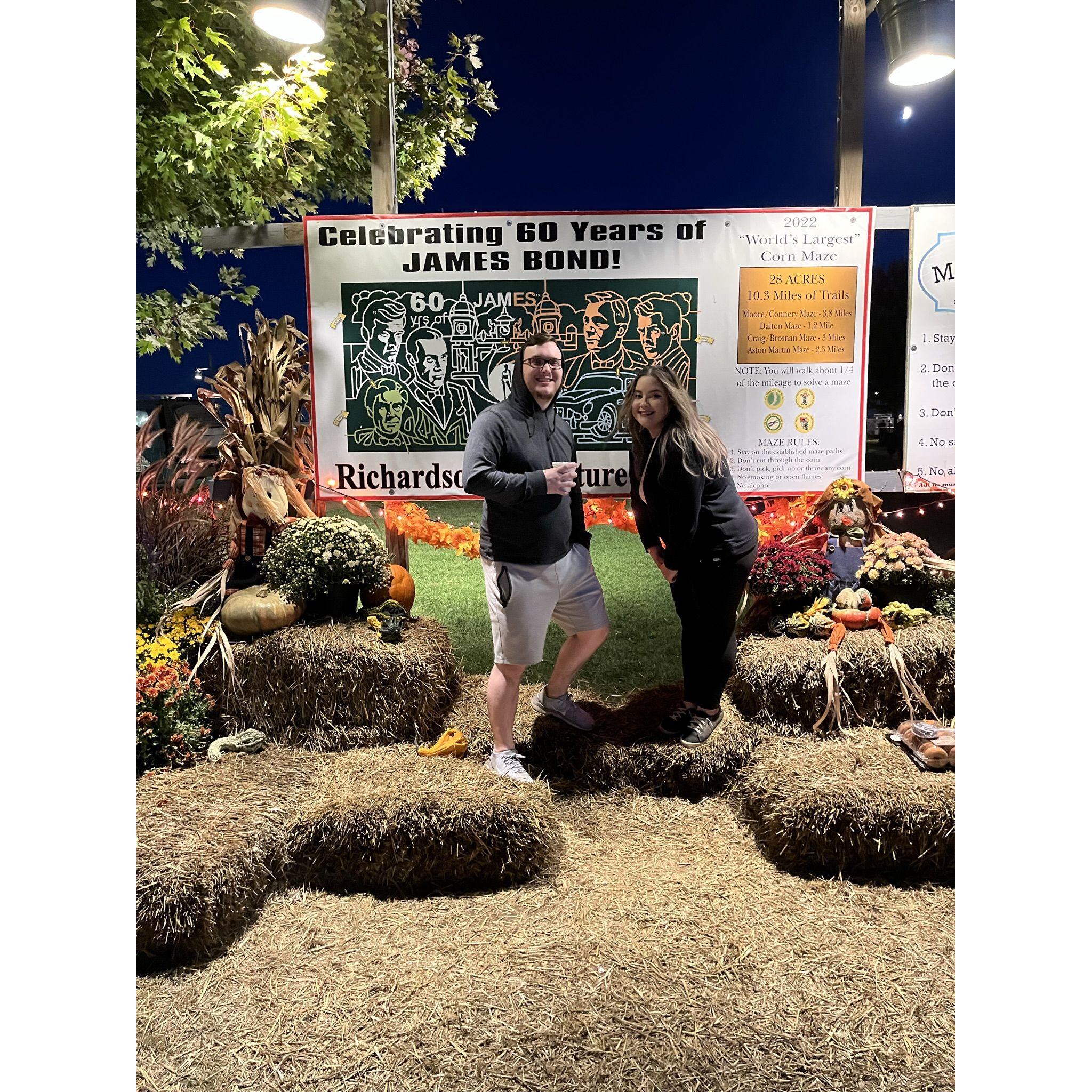 Us doing the corn maze at Richardson's Farm