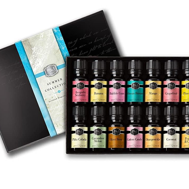 Summer Set of 14 Premium Grade Fragrance Oils - 10ml