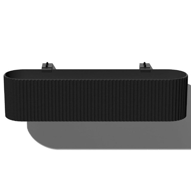 Veradek Demi Series Railing Planter - Hanging Planter Box for Windowsill/Balcony | Plastic-Stone Composite w/Railing Bracket | Modern Décor for Flowers