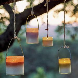 Ombre Lantern Citronella Candle - CITRONELLA CITRUS & BASIL