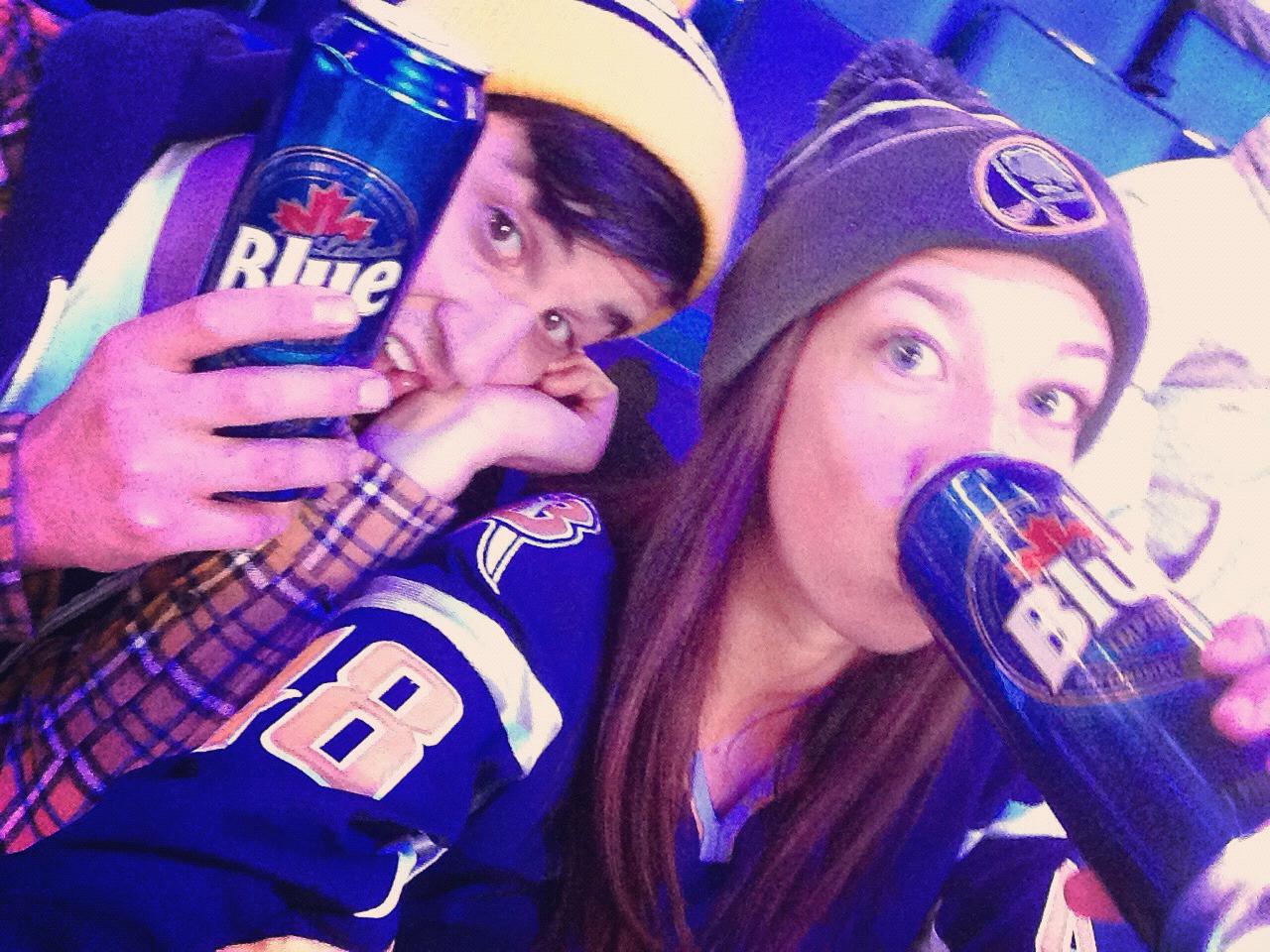 One of our first Sabres games together!
