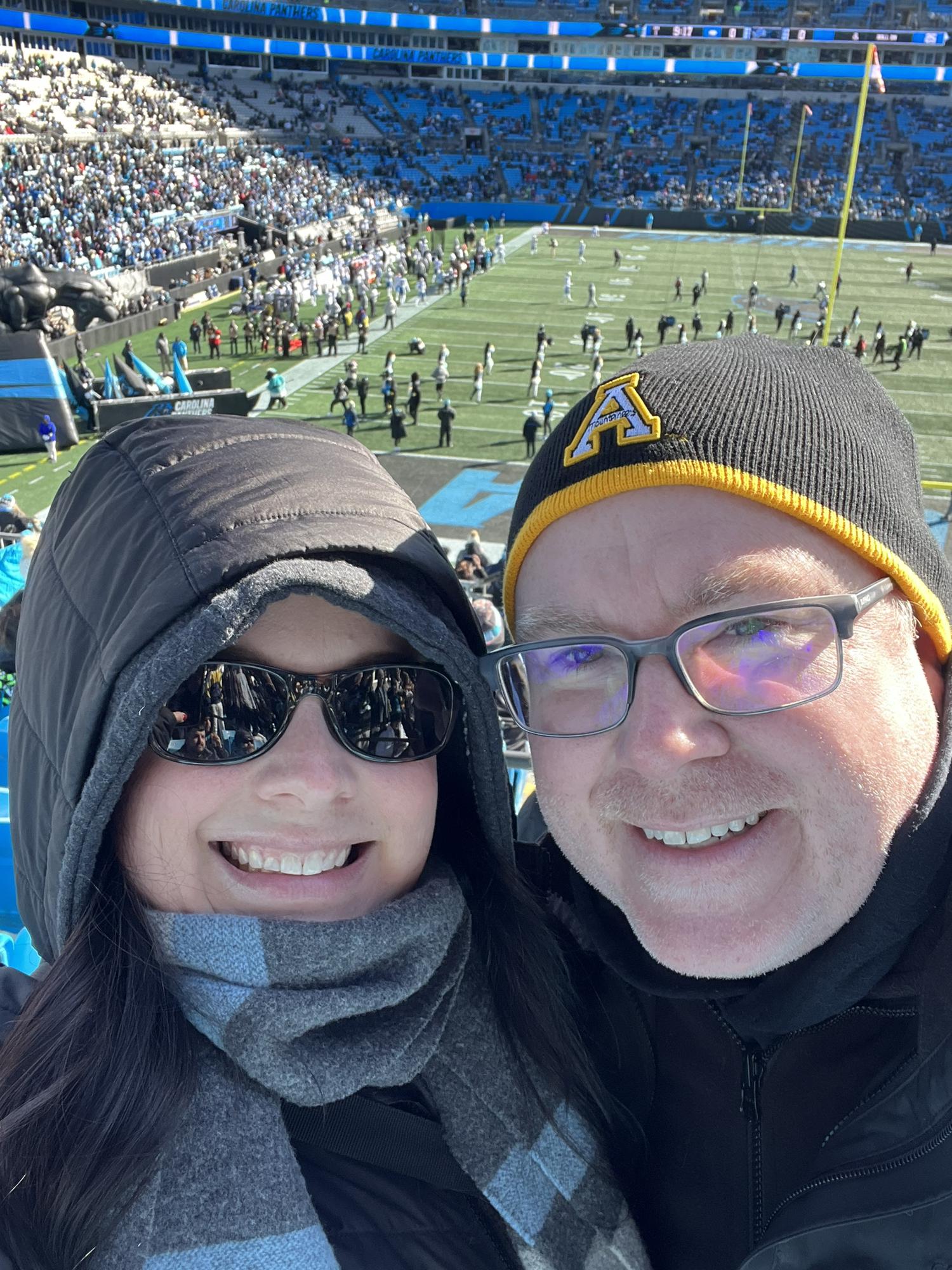 Freeeeezing at the coldest Panthers home game in franchise history