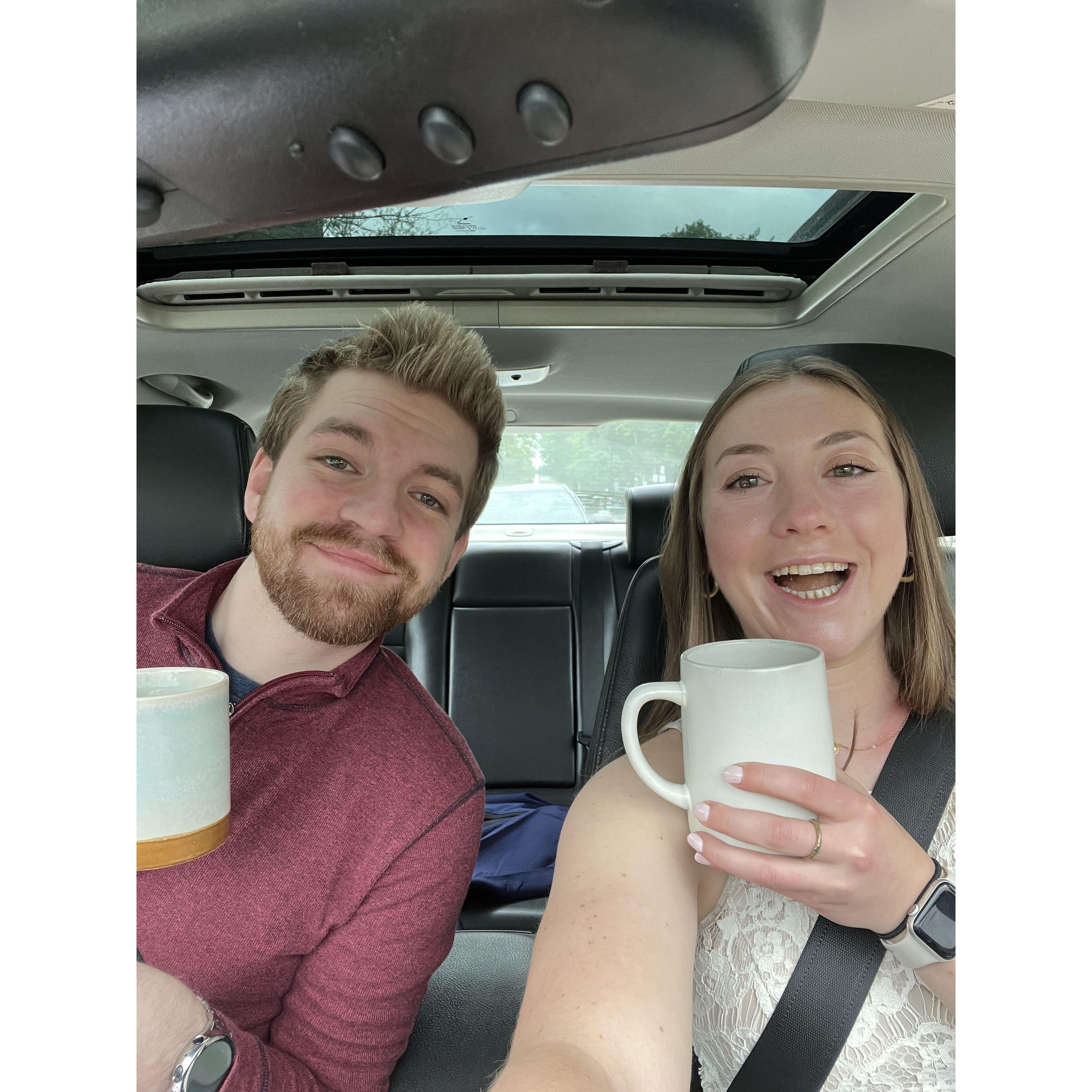 James and Kylie on the way to her MPP Graduation!