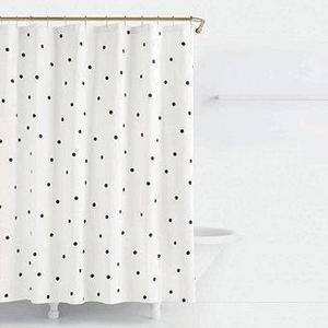 Deco Cotton Dot-Print Shower Curtain