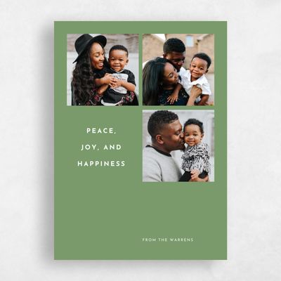 Green Holiday Card - Augustine Type