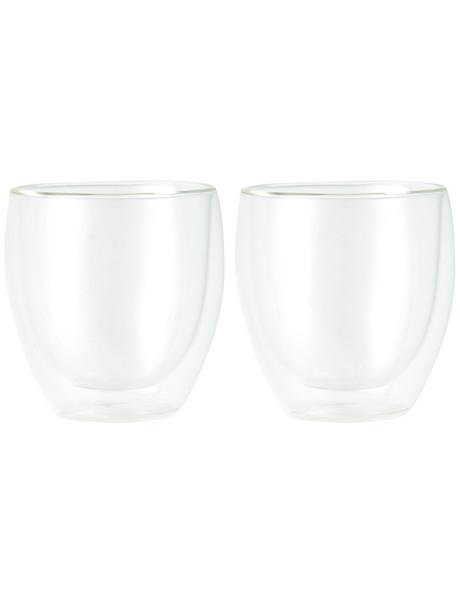 Double Wall Latte Cups, Set of 2