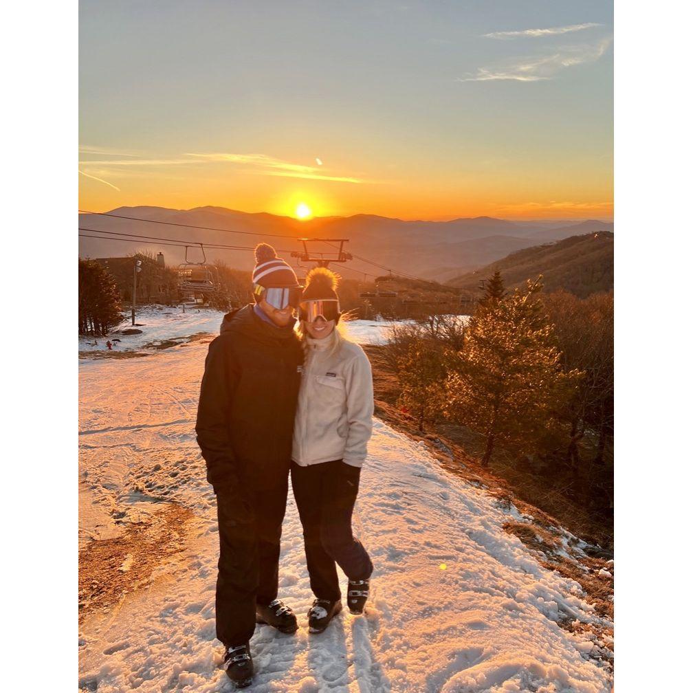 Winter 2023: skiing Beech Mountain