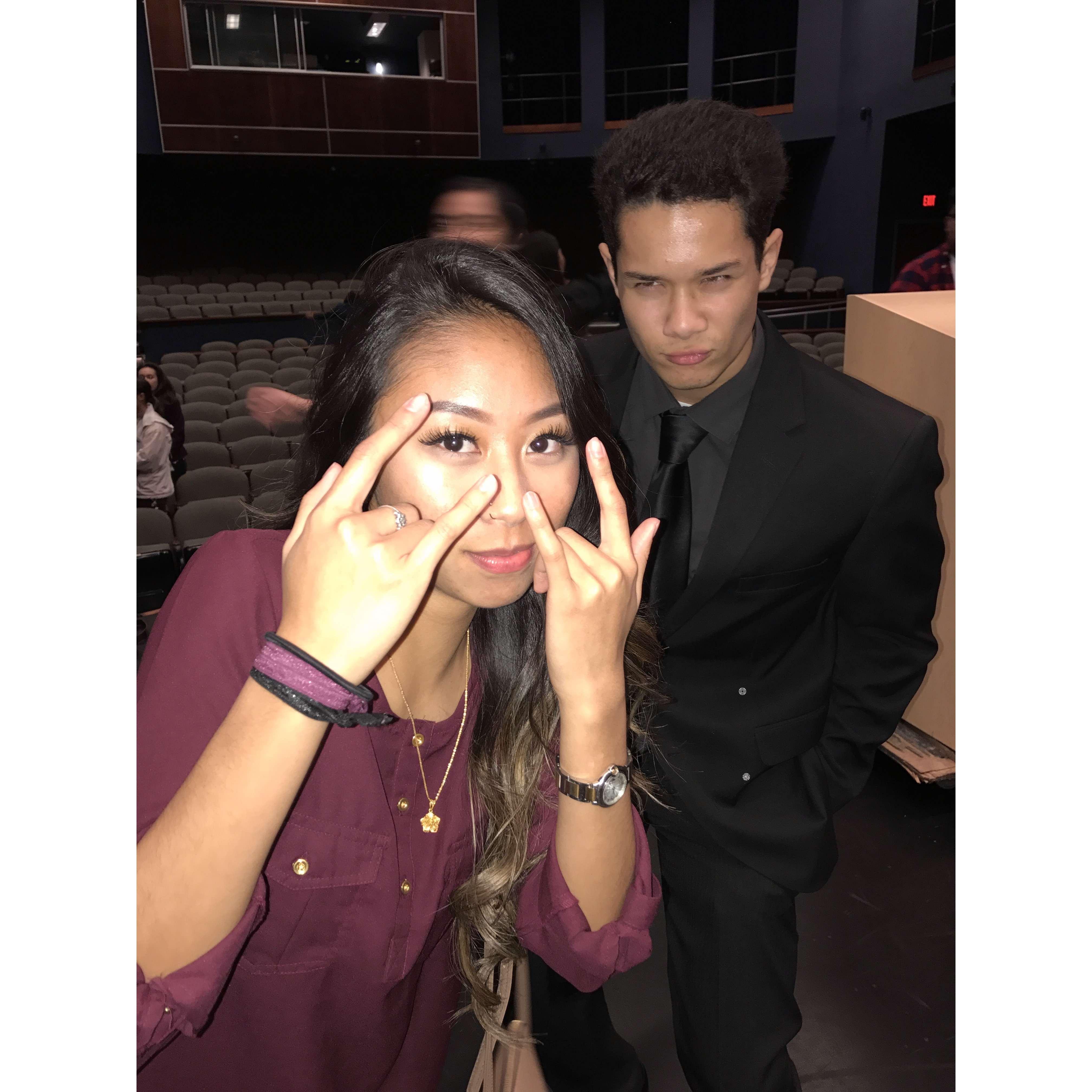 Our first picture together pt.2