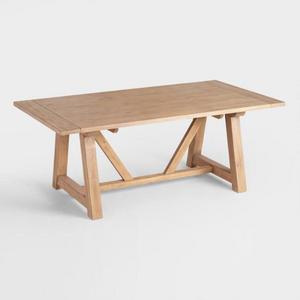 Wood Leona Farmhouse Extension Dining Table