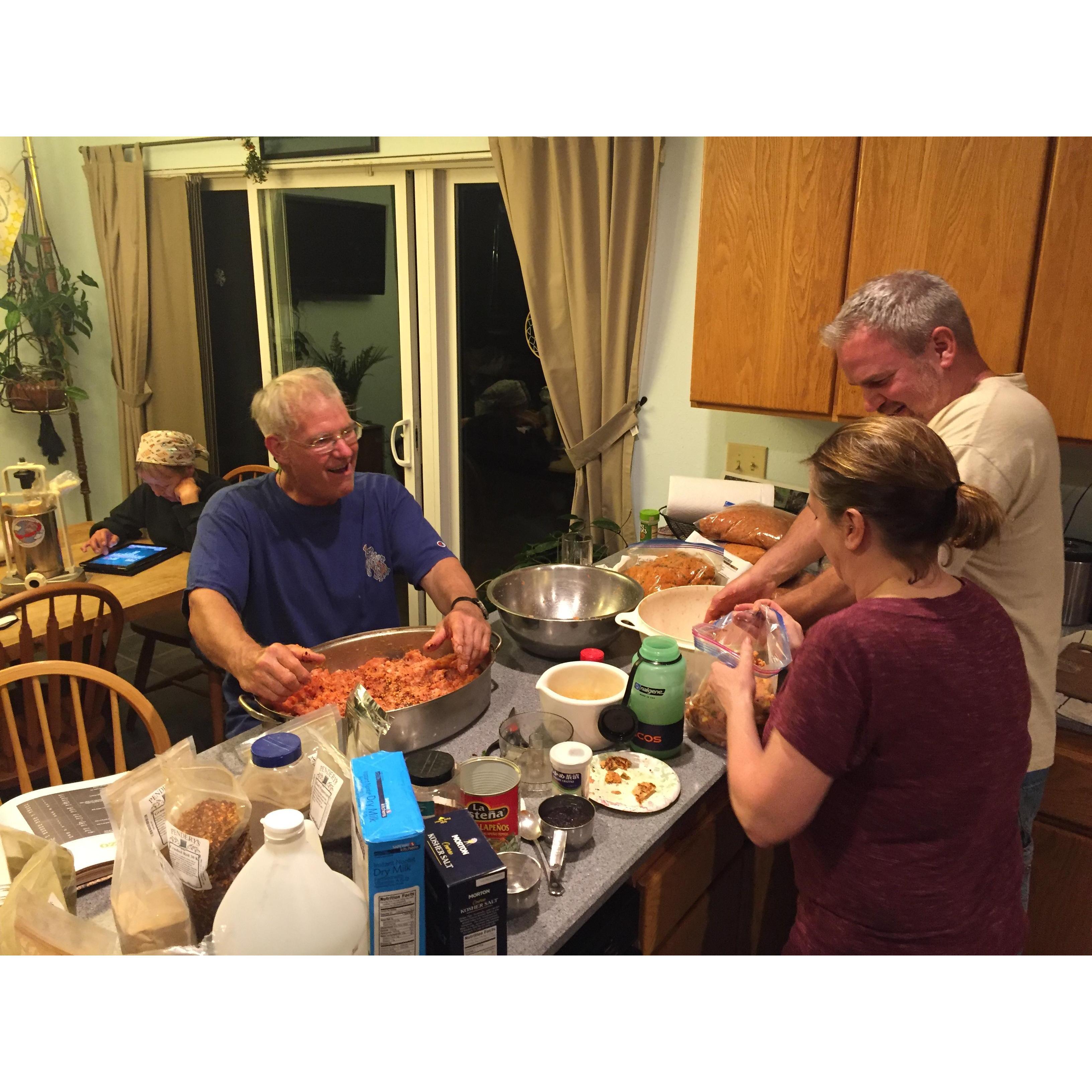 Salmon Sausage Mix Up