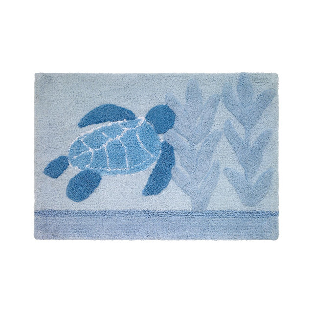 Avanti Caicos Sea Turtles Cotton Bath Rug,20" x 30"