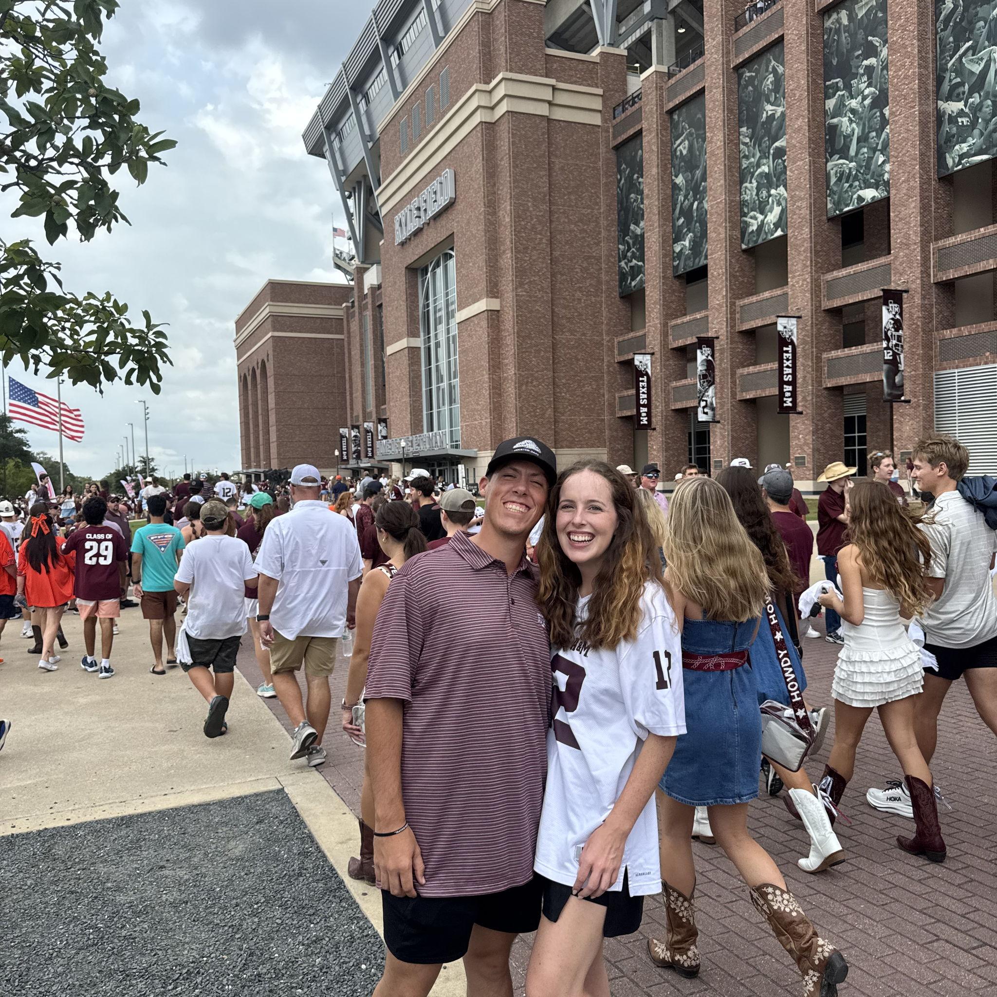 Luke's first A&M game! (he loved it)