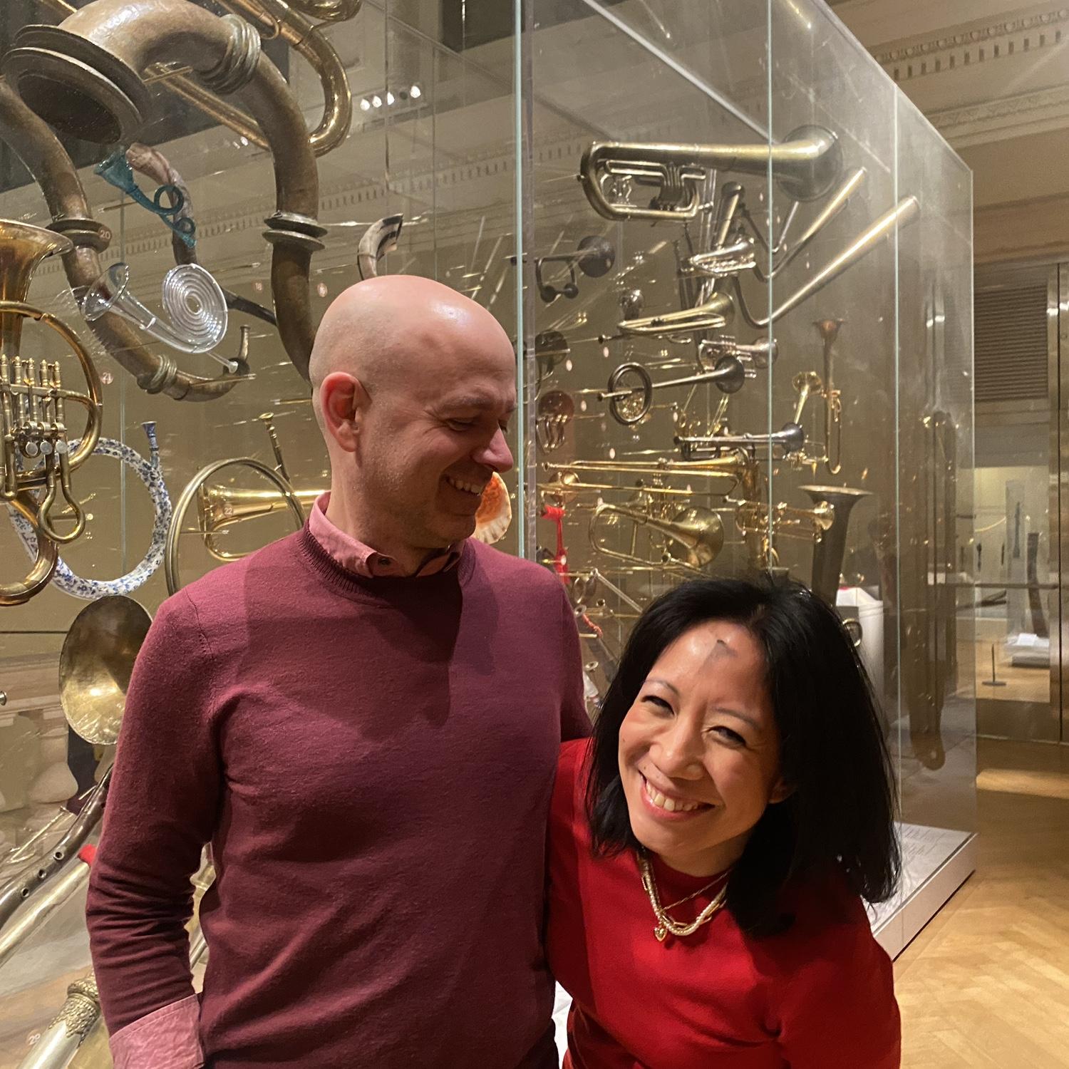 Our first Valentine's Day with a special event at The MET. (It was also Ash Wednesday, hence the smudge on Amanda's forehead.)