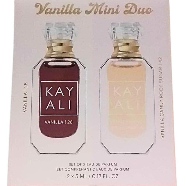 KAYALI Mini Vanilla Perfume Duo Set 2 X 5 ml (Vanilla Candy Rock Sugar 42 Eau de Parfum and Vanilla 28 Eau de Parfum)
