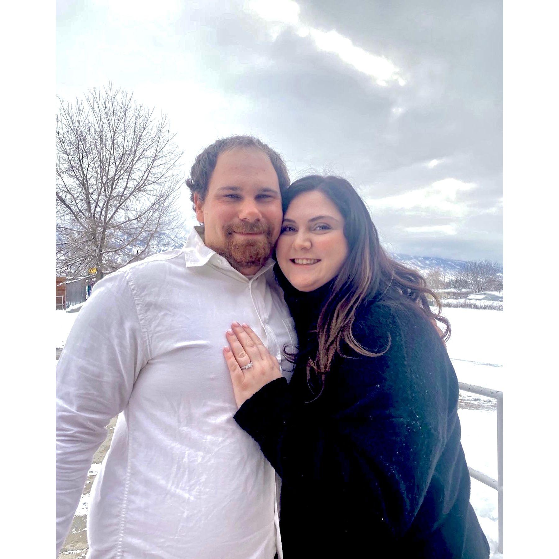 The day we got engaged.