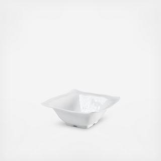 Ruffle Square BPA Free Melamine Dip Bowl, Set of 4