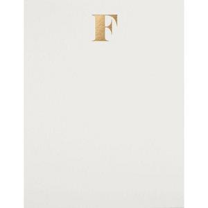 Paper Source Foil Monogram "F" Stationery Set