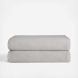 Waffle Bath Sheet, Set of 2