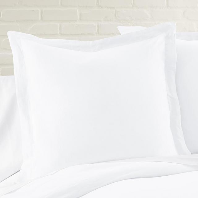 Washed Linen Euro Sham - White - Levtex Home