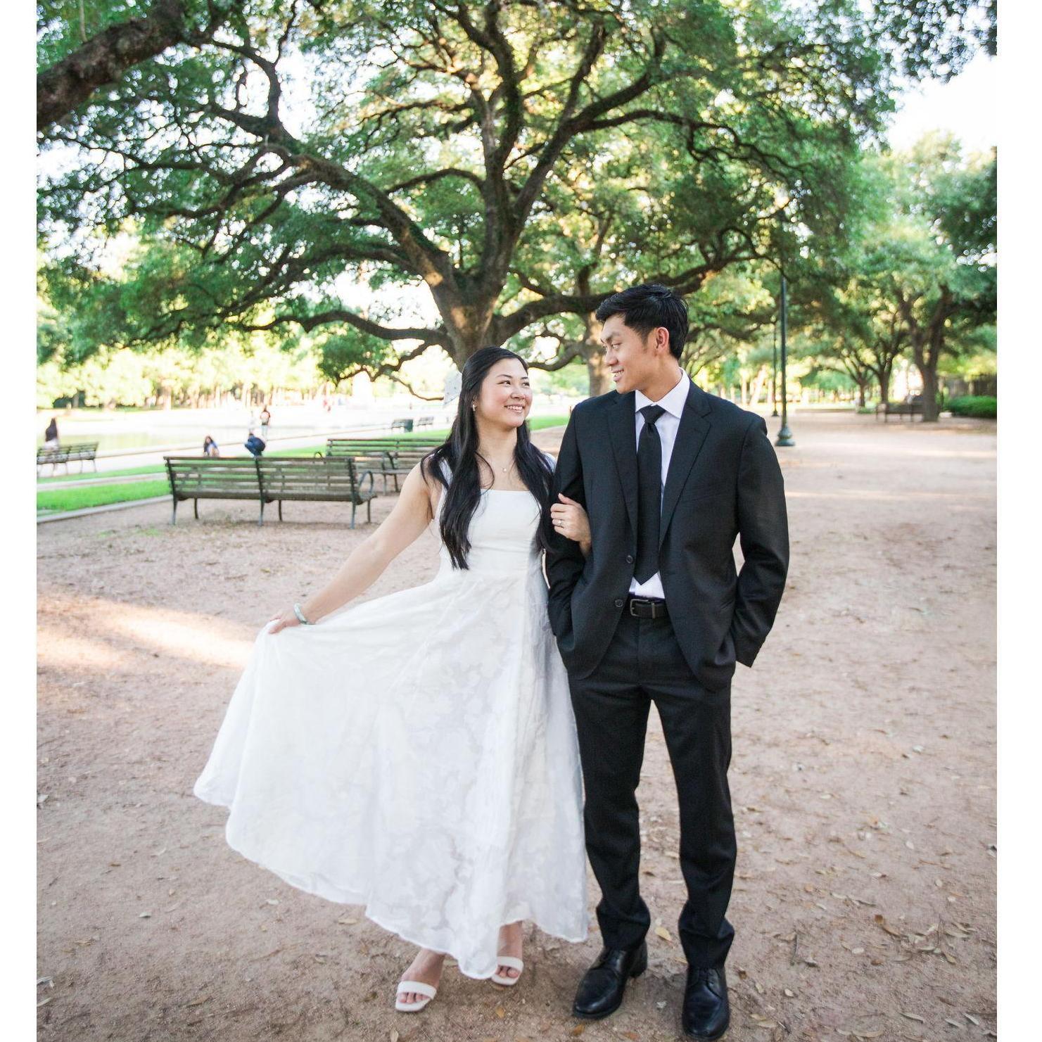 From our engagement session once we returned to Houston