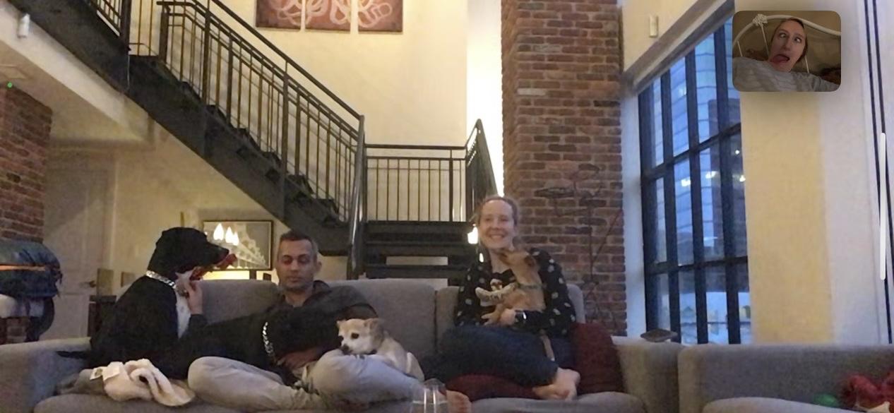 Relaxing at home