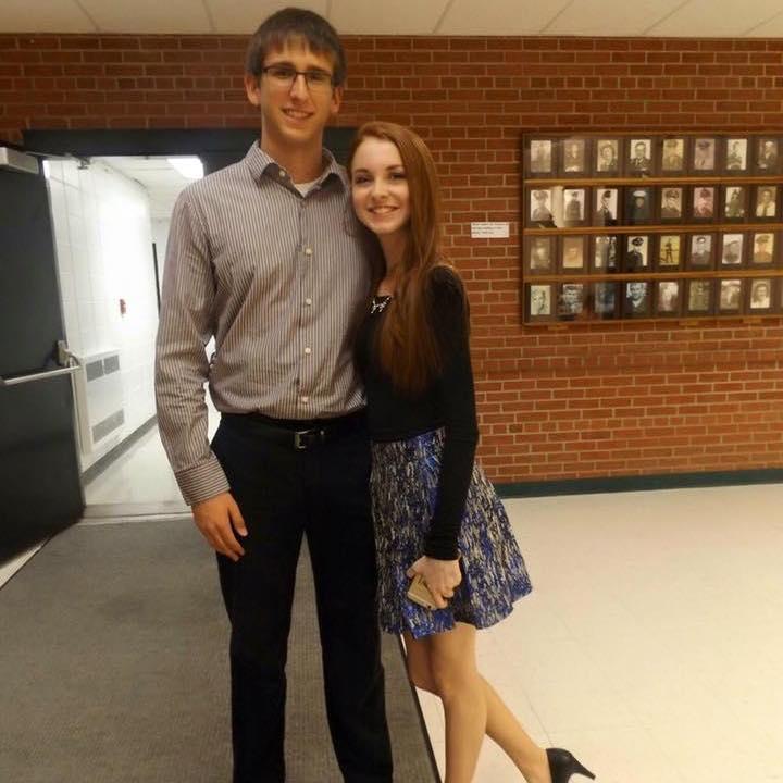 Our first picture together in 2015 at a winter choir concert!