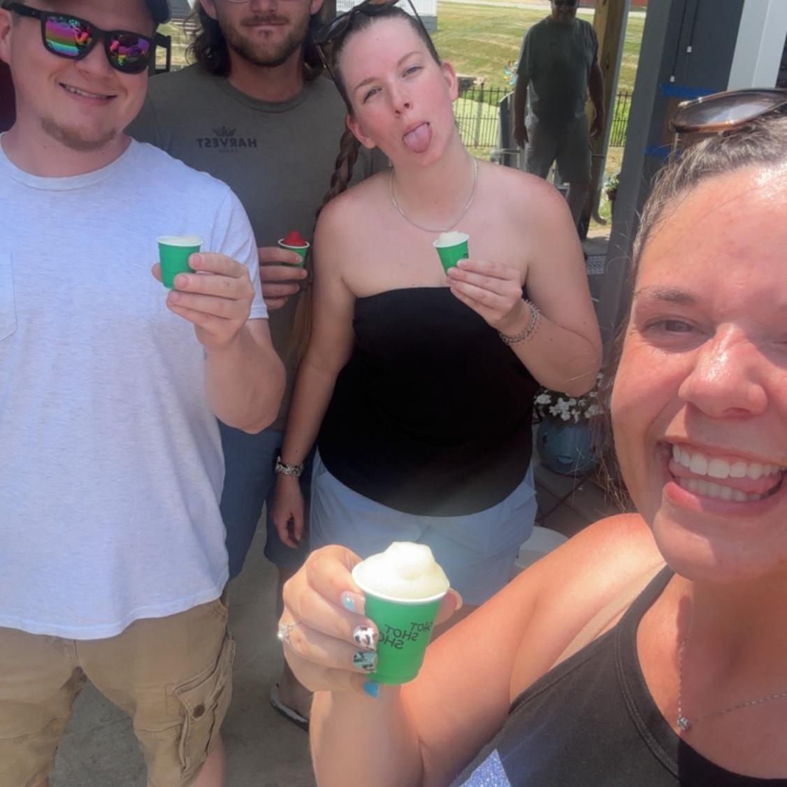 Cornhole at the lake