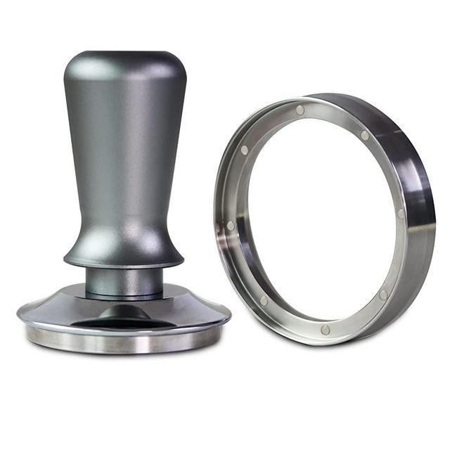 58MM Espresso Coffee Spring Loaded Tamper Set, KALLODEAR Espresso Calibrated Tamper with Espresso Tamper Mat, Magnetic Coffee Dosing Ring Compatible with 58mm Breville Portafilter (3 Pack)