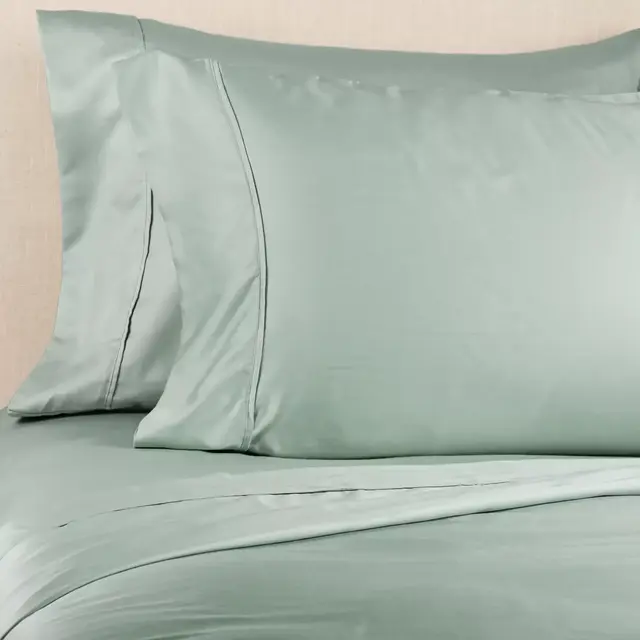 Brookstone® BioSense™ 500-Thread-Count Lyocell Queen Sheet Set in Aqua